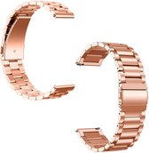 RVS watch bandje - 22mm - Rose - Geschikt voor Samsung Galaxy Watch