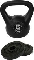 Tunturi - Fitness Set - Halterschijven 2 x 1,25 kg - Kettlebell 6 kg