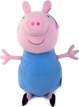 George Pluche Knuffel Peppa Pig XXL 80 cm | Varkentje Plush Toy | Speelgoed knuffelpop knuffeldier voor kinderen jongens meisjes | Grote varken dieren dierentuin knuffeltje extra g