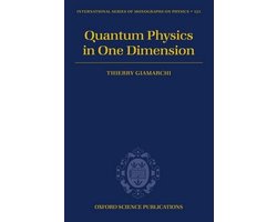 Omslag van Quantum Physics In One Dimension