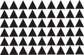 Muursticker driehoekjes | 3cm | 54 stuks | zwart