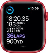 Apple Watch Series 6 - 44 mm - Rood + Cellular