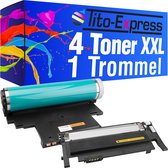 PlatinumSerie 4 toner alternatief voor SAMSUNG CLT-406S + trommel R406