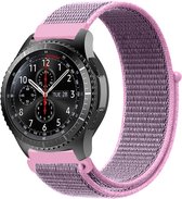 Nylon watch bandje - 22mm - Roze - Geschikt voor Samsung Galaxy Watch