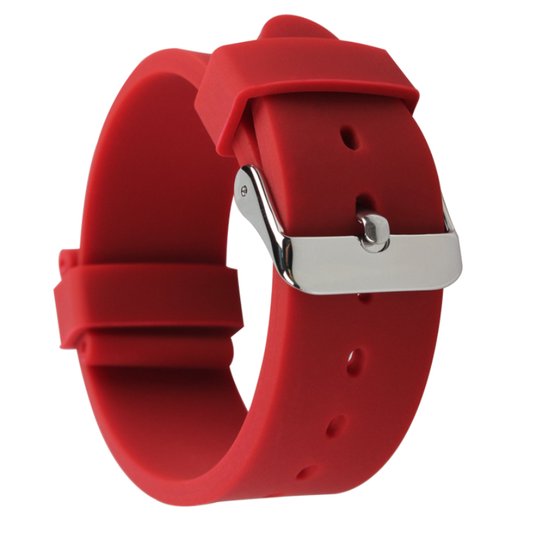 Bracelet de montre en Siliconen 22MM Rouge | Bracelets de montre Elegance britannique