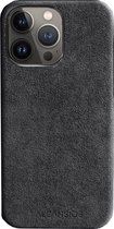 Alcanside Alcantara Backcover Hoesje - Geschikt voor iPhone 13 Pro Max - Space Grey