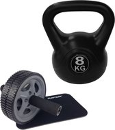 Tunturi - Fitness Set - Trainingswiel - Kettlebell 8 kg