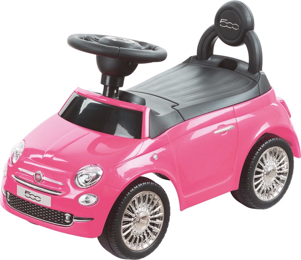 Maak leven Afslachten Bully Happy Baby - loopauto - Fiat 500 Roze | bol.com