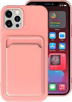 Back Cover Apple iPhone 12 Pro Max | Telefoonhoesje | Pasjeshouder | Licht Roze