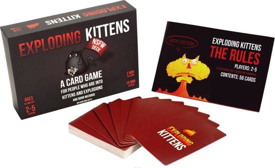 Afbeelding van het spel Exploding Kittens Kaartspel - Engelstalige Versie - NFSW Editie