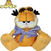 Garfield Pluche Knuffel Paars 45 cm | Garfield Plush Toy | Garfield Peluche Pluche Knuffel | Garfield Odie knuffel | Knuffel voor kinderen | Oranje kat knuffel
