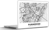 Laptop sticker - 15.6 inch - Stadskaart - Purmerend - Nederland - 36x27,5cm - Laptopstickers - Laptop skin - Cover