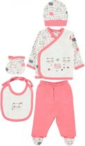 Monddoek cadeau - 5-delige baby newborn kleding set meisjes - Newborn set - Babykleding