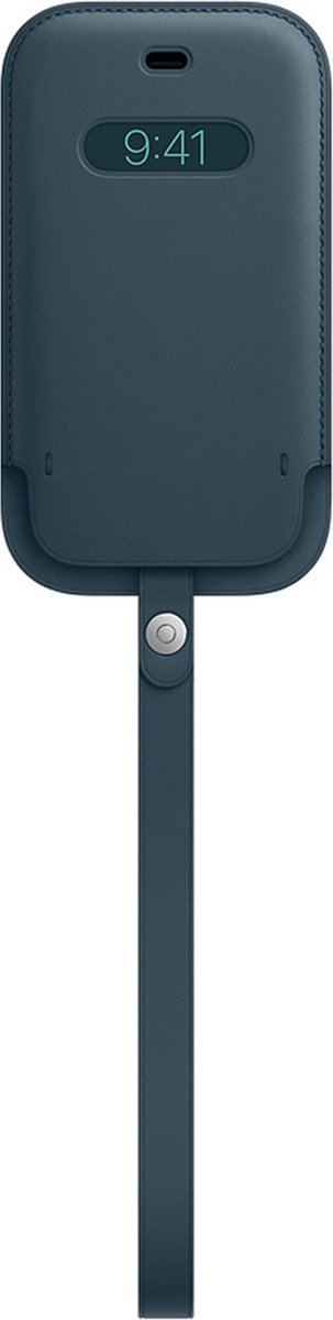 Apple - Leren hoesje met Koord - MagSafe - iPhone 12 (Pro) - Baltic Blue