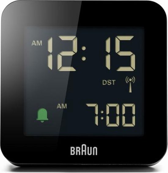 Braun - Wekker - Digitaal - Radiogestuurde tijdsaanduiding