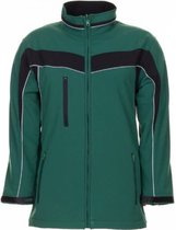 Planam softshell jas Plaline (2700) - Groen | Zwart - XXL