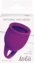 Menstruatiecup - 1 stuks (20 ML) - Medisch silicone - tot 12 uur bescherming - Maat M - Natural Wellness - Tulip - Paars