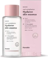 Hanskin Hyaluron Skin Essence - Real Complexion - 5 in 1 - HA + Collagen - 150ml - Serum Glowy Glass Skin - Korean Beauty Skincare - Huidverzorging Hyaluronzuur Hyaluron Acid - Col
