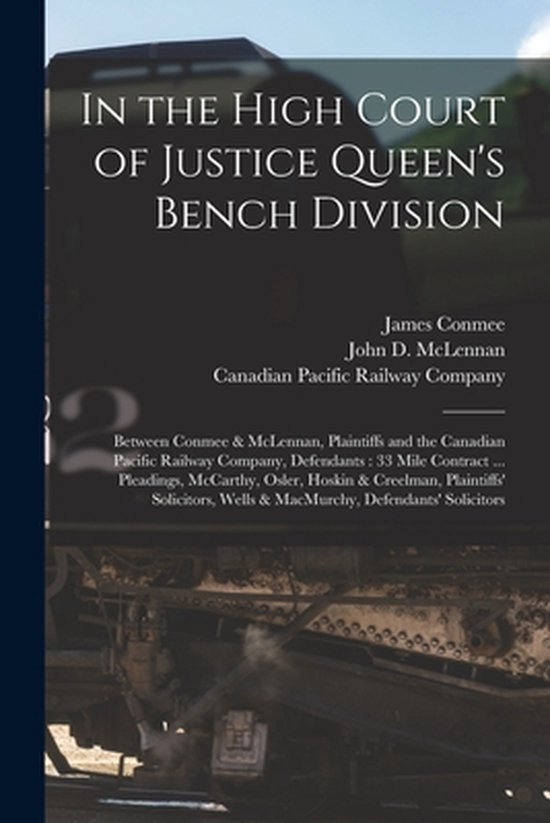 In the High Court of Justice Queen's Bench Division [microform], James