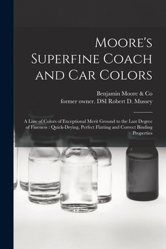 Moore's Superfine Coach and Car Colors