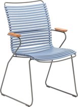 Click Dining Armleunstoel met hoge rugleuning - duivenblauw