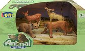 speelset Animal World Jungle junior bruin 4-delig