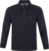 Tommy Hilfiger 1985 Long Sleeve Poloshirt Donkerblauw - maat L