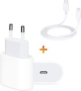 iPhone Power Adapter USB-C Snellader met 2 Meter USB-C Kabel voor Apple iPhone 13/12/11 Pro Max MagSafe USB C Lader Oplader Oplaadstekker Blokje Oplaadblokje