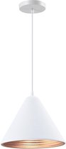 QUVIO Hanglamp retro - Lampen - Plafondlamp - Leeslamp - Verlichting - Verlichting plafondlampen - Keukenverlichting - Lamp - Kegelvorm - E27 Fitting - Met 1 lichtpunt - Voor binnen - Alumini