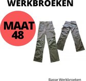 Basse Werkbroek - Werkbroek voor heren cordura- Grijze werkbroek - Maat 48