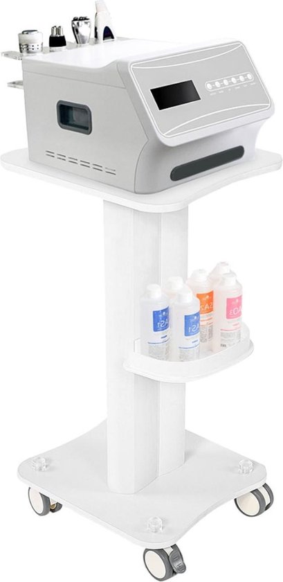 Chariot Beauté Roulant 3 Niveaux - Pour Esthéticienne, Salon, Spa - 89,5 Cm Hauteur, Roues Pivotantes