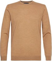 Profuomo Pullover Merino O-Hals Beige - maat XL
