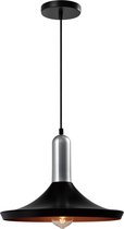 QUVIO Hanglamp modern - Lampen - Plafondlamp - Verlichting - Verlichting plafondlampen - Keukenverlichting - Lamp - E27 Fitting - Met 1 lichtpunt - Voor binnen - Metaal - Aluminium - D 36 cm 