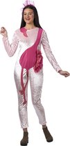 Arend & Struisvogel & Uil & Kraai & Aasgier & Toekan & Flamingo Kostuum | Fraaie Elegante Roze Flamingo | Vrouw | Maat 42 | Carnaval kostuum | Verkleedkleding
