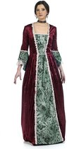 Limit - Koning Prins & Adel Kostuum - Middeleeuwse Koningin Eleonora Van Engeland - Vrouw - rood - Maat 46 - Carnavalskleding - Verkleedkleding
