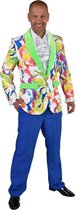 Magic By Freddy's - Clown & Nar Kostuum - Colbert Verfspatten Wilde Schilder Man - multicolor - Extra Small - Carnavalskleding - Verkleedkleding