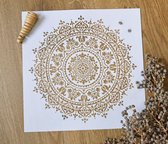 Mandala sjabloon Mae - Mandala Stencil - 27 cm - Herbruikbaar- Sjablonen hobby volwassenen