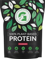 Vegan Protein - Proefpakket - Plantaardige Eiwitshake / Proteïne poeder / Eiwit poeder met Vitamine B12 - Aardbei