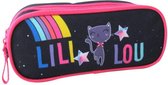 etui Lili Lou junior 23 x 7 x 10 cm polyester zwart