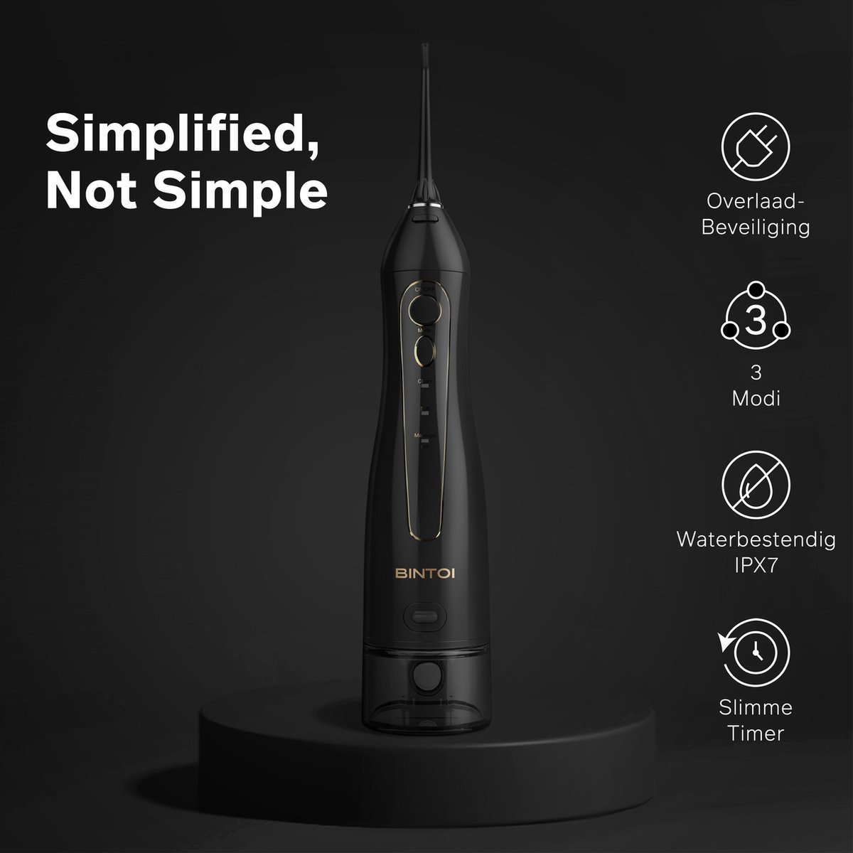 Bintoi iSonic F600 Waterflosser - Draadloze Monddouche thumbnail 2