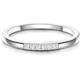 Gems München Dames Dames ring 925 sterling zilver zirconia 56 Zilver 32021156