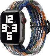 YONO Gevlochten Nylon Stretch Bandje geschikt voor Apple Watch - 38 - 40 - 41 mm - Mix