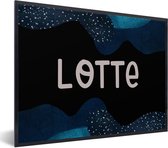 Fotolijst incl. Poster - Lotte - Pastel - Meisje - 80x60 cm - Posterlijst