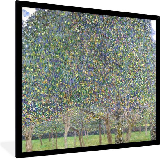 Fotolijst incl. Poster - Een perenboom - Gustav Klimt - 40x40 cm - Posterlijst