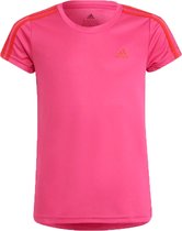 adidas Designed 2 Move Sportshirt - Maat 152  - Meisjes - roze - rood