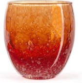 Design vaas - Fidrio AMBER - glas, mondgeblazen bloemenvaas - diameter 11,5  cm hoogte... | bol.com