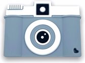 Chewzoo® - Bijtketting - Camera - Fototoestel - Grijs & Wit