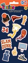 stickers Basketball Puffy vinyl blauw 11 stuks
