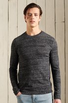Superdry T-shirt Ol Vintage Emb Ls Top M6010122a Winter Black Space Dye 4qd Mannen Maat - M