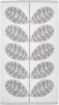Orla Kiely Botanica Stem badlaken - grijs - 70x125 cm - jacquard handdoek